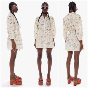 MOTHER Horse The New To Town Shirt Dress Size Medium Western